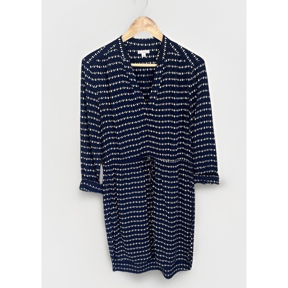 Gap Designed And Crafted Women’s Long Sleeve Navy/White Button Up Dress Size XS